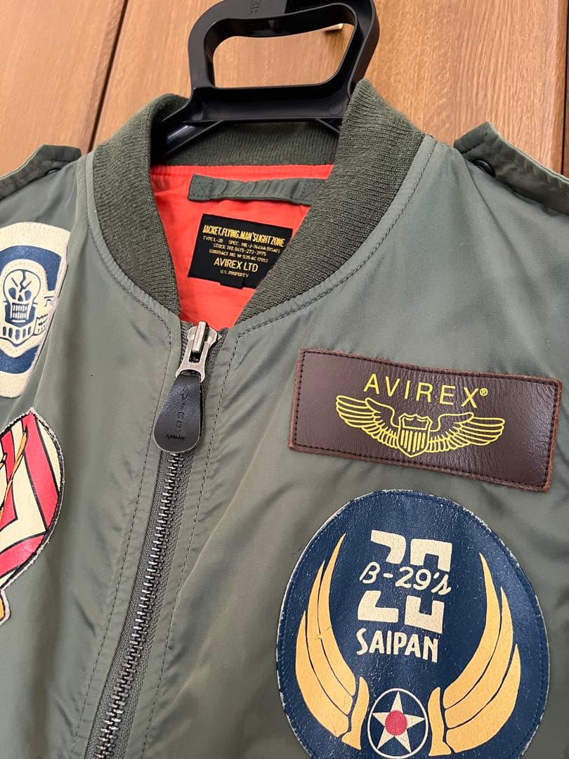AVIREX L-2B トップガン フライトジャケット オリーブグリーン　L
