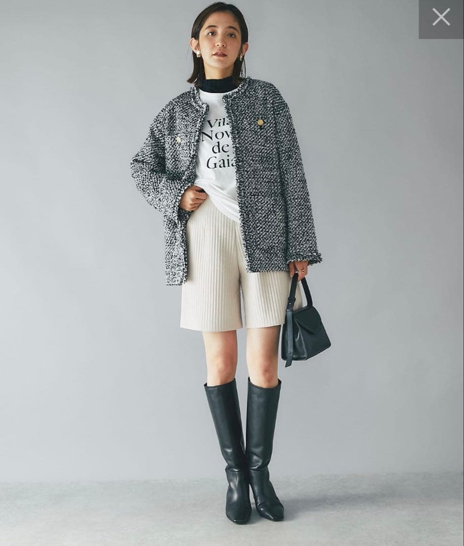 RIVE DROITE ツイードフリンジジャケット