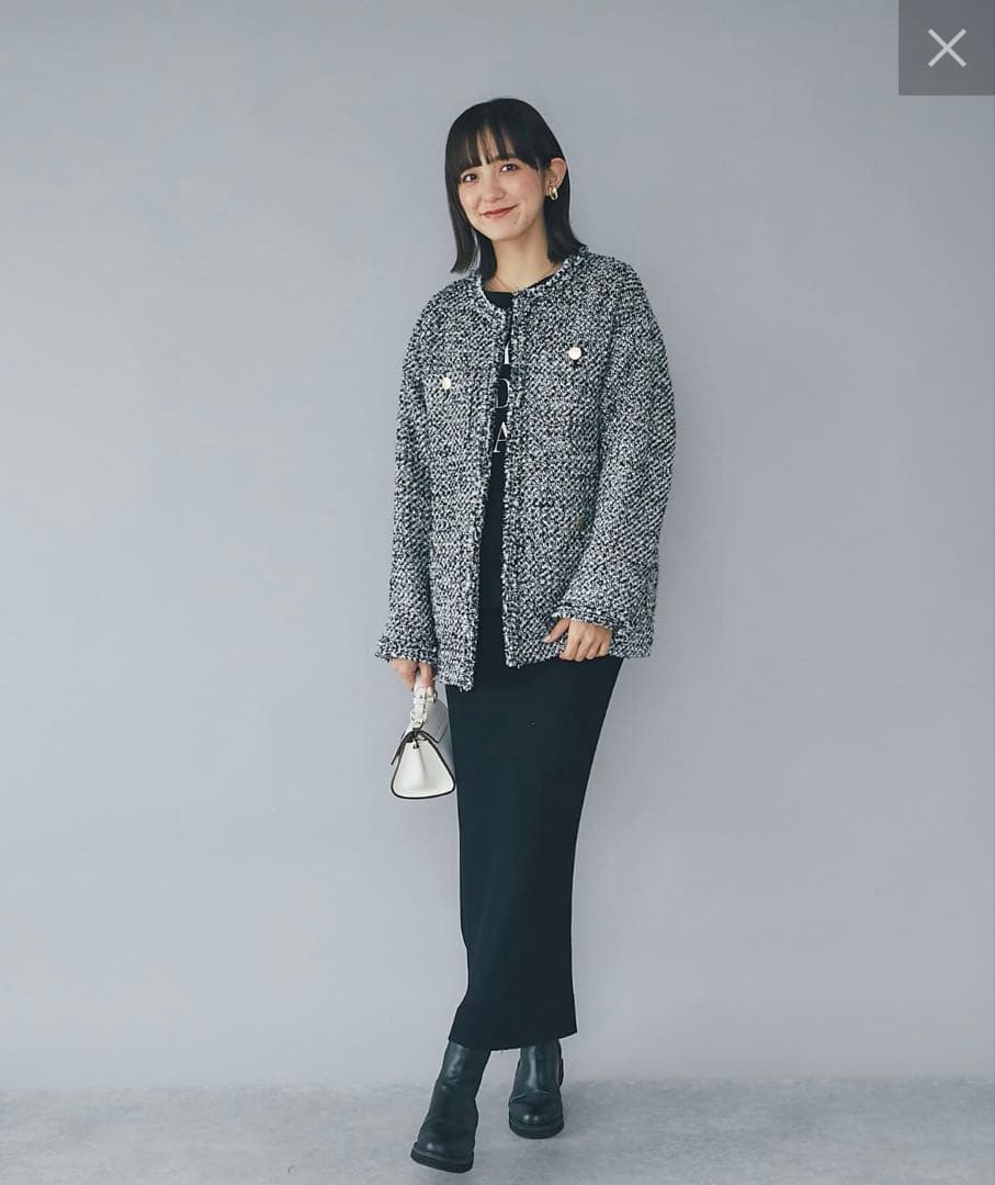 RIVE DROITE ツイードフリンジジャケット