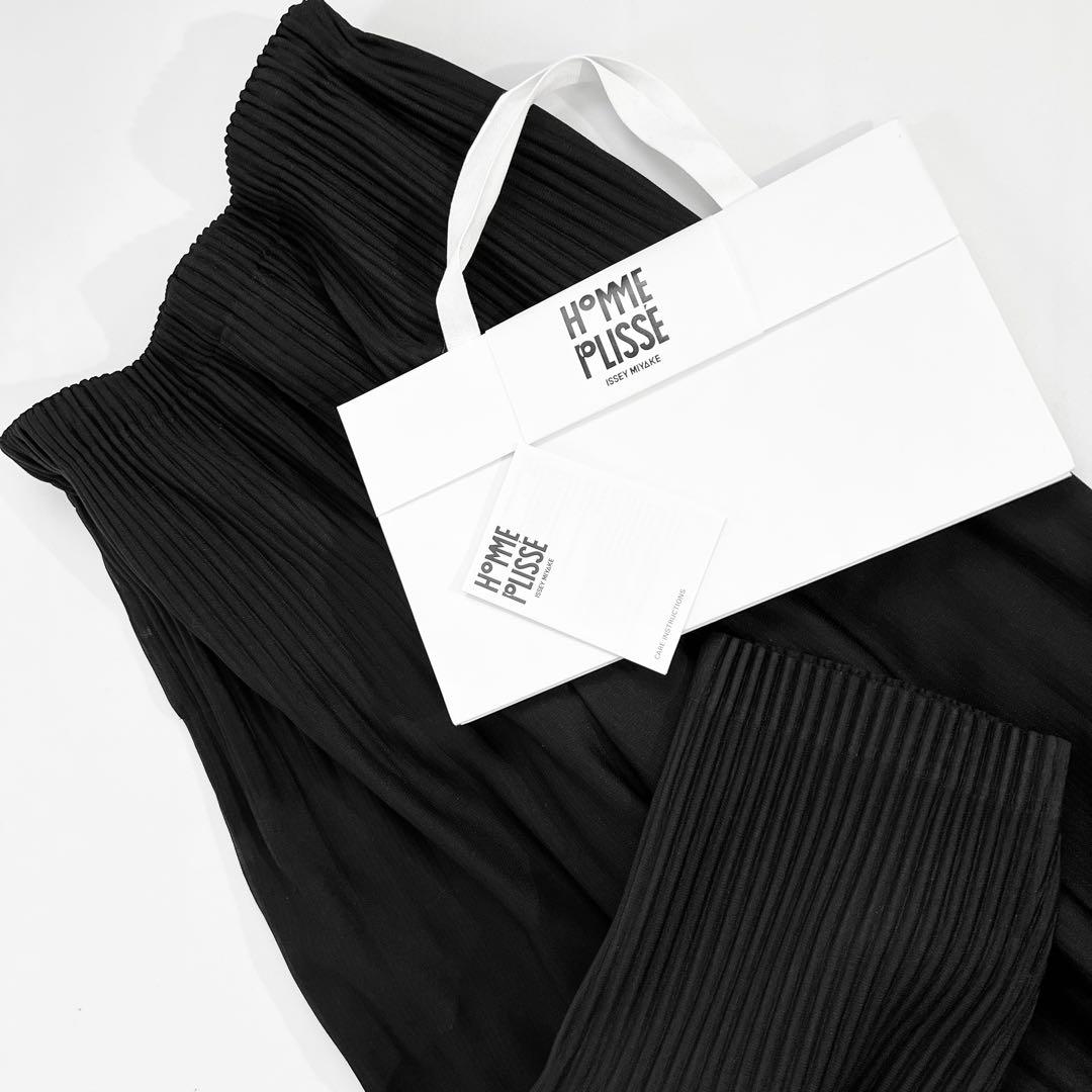 正規品★イッセイミヤケ オムプリッセ プリーツパンツ 消しプリーツパンツ 2