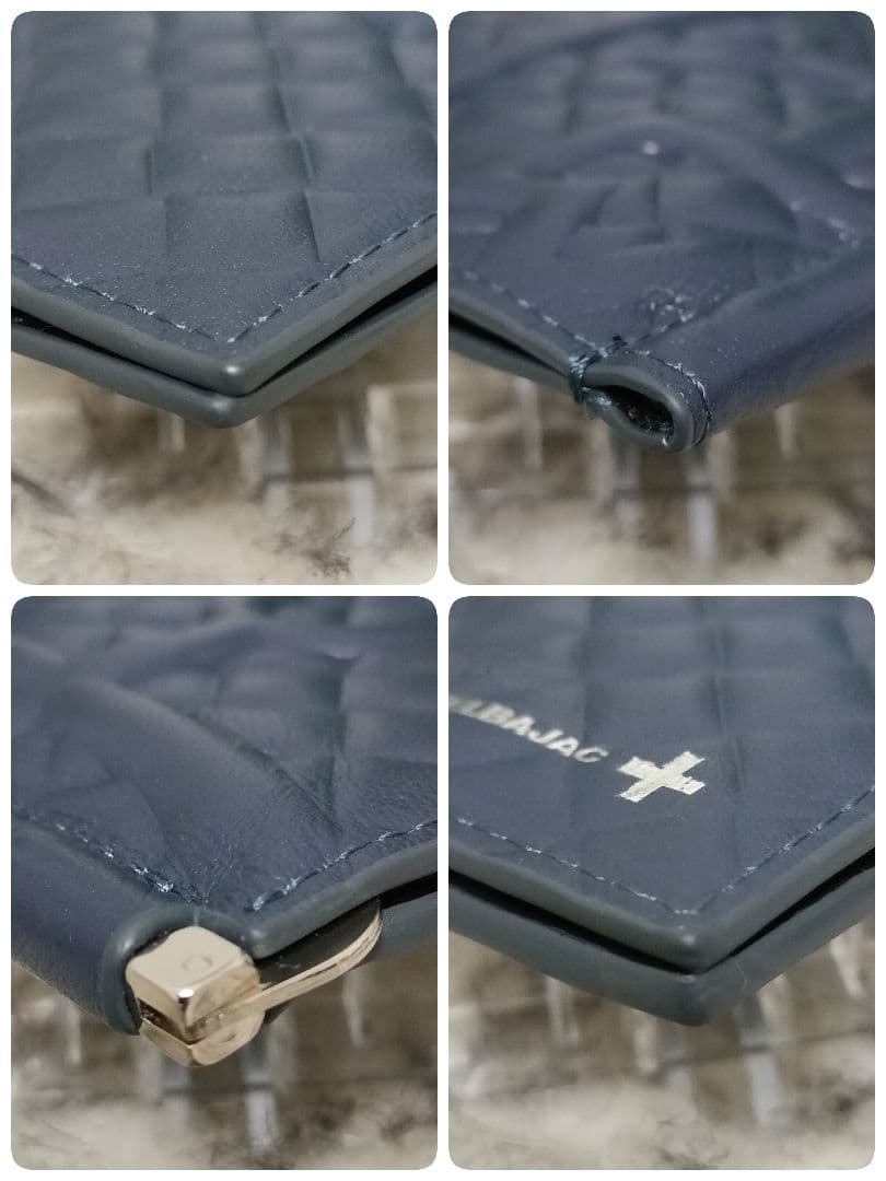 カステルバジャック マネークリップ ネイビー CASTELBAJAC2つ折り財布