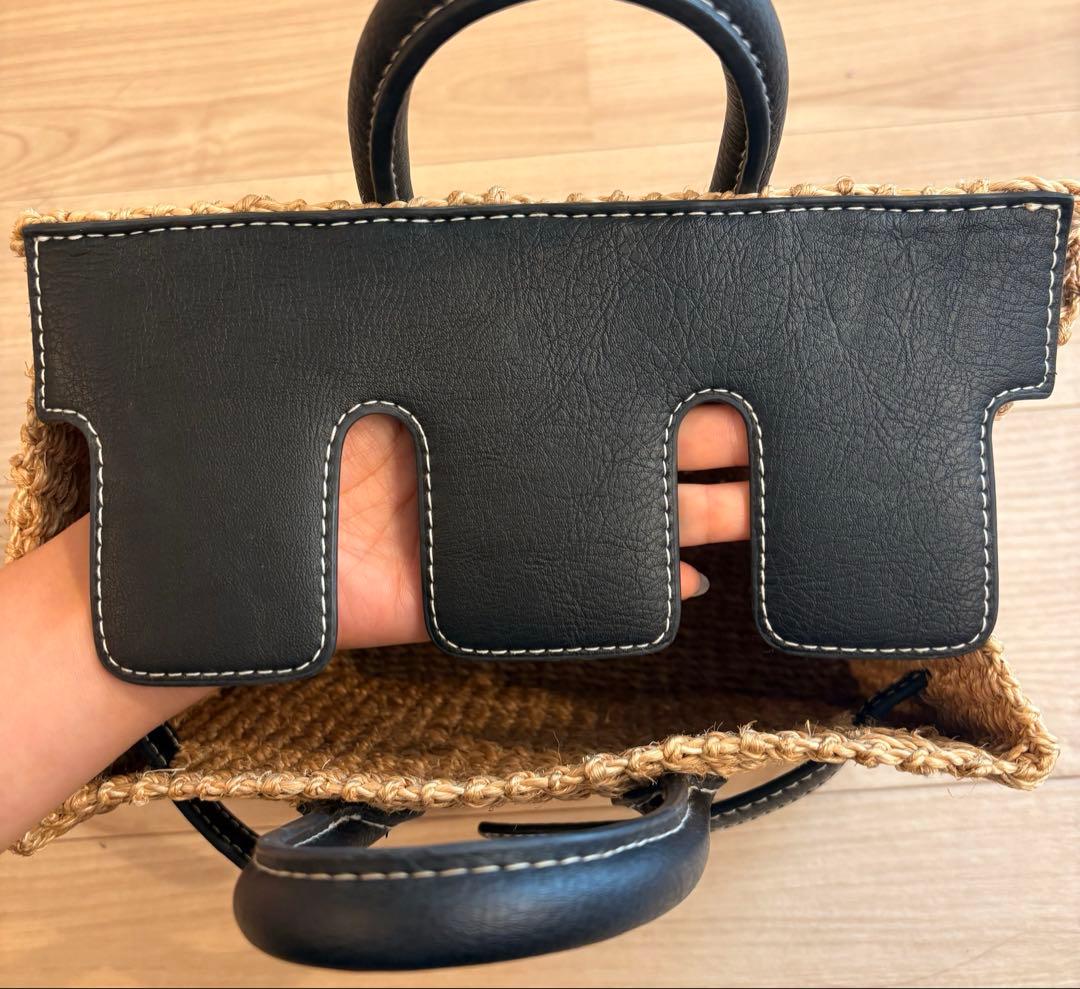 SEA かごバッグ シー カゴバッグ ブラック Sサイズ 状態良好