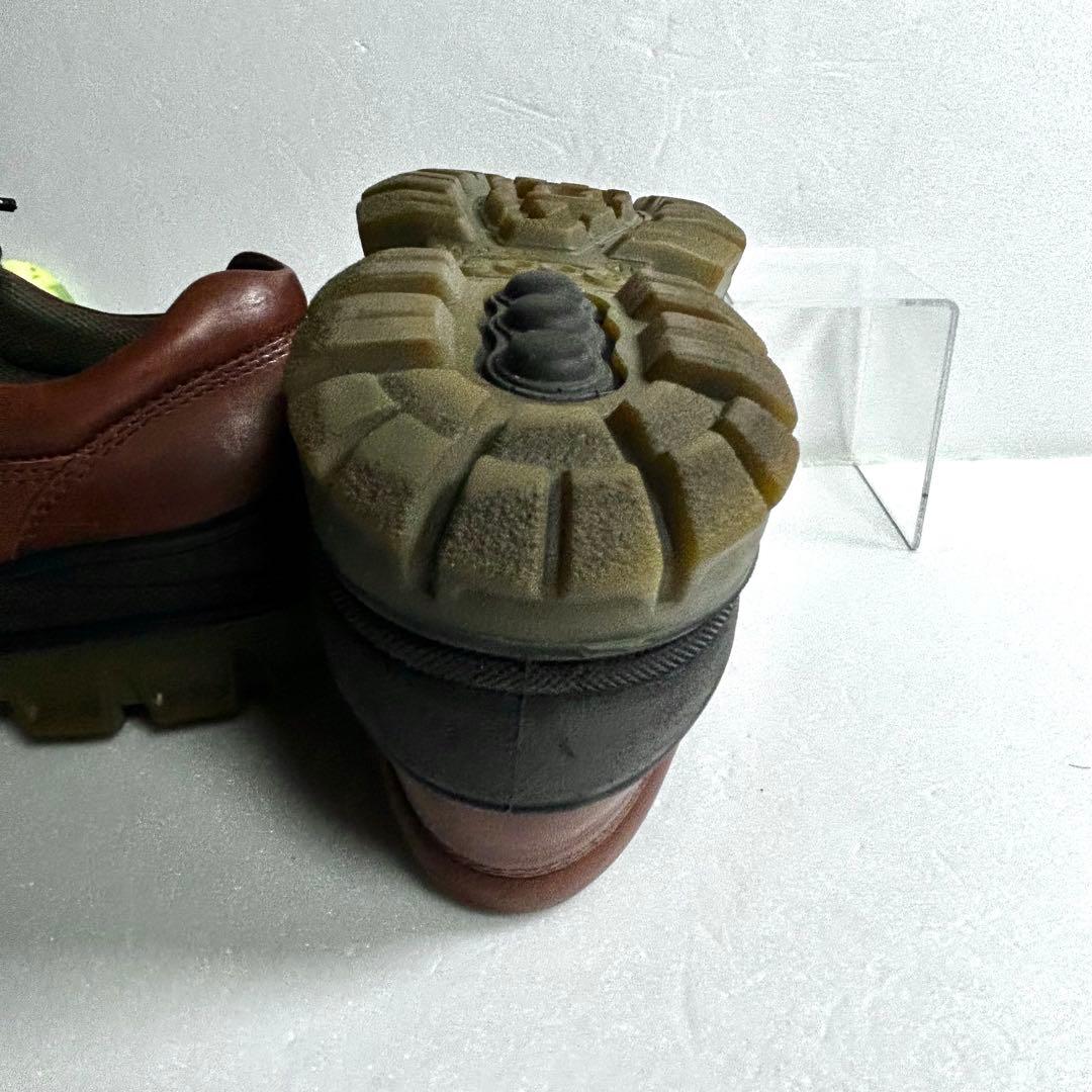 極美品 ECCO 日本製 ゴアテックス モックトゥシューズ ブラウン 防水 革靴
