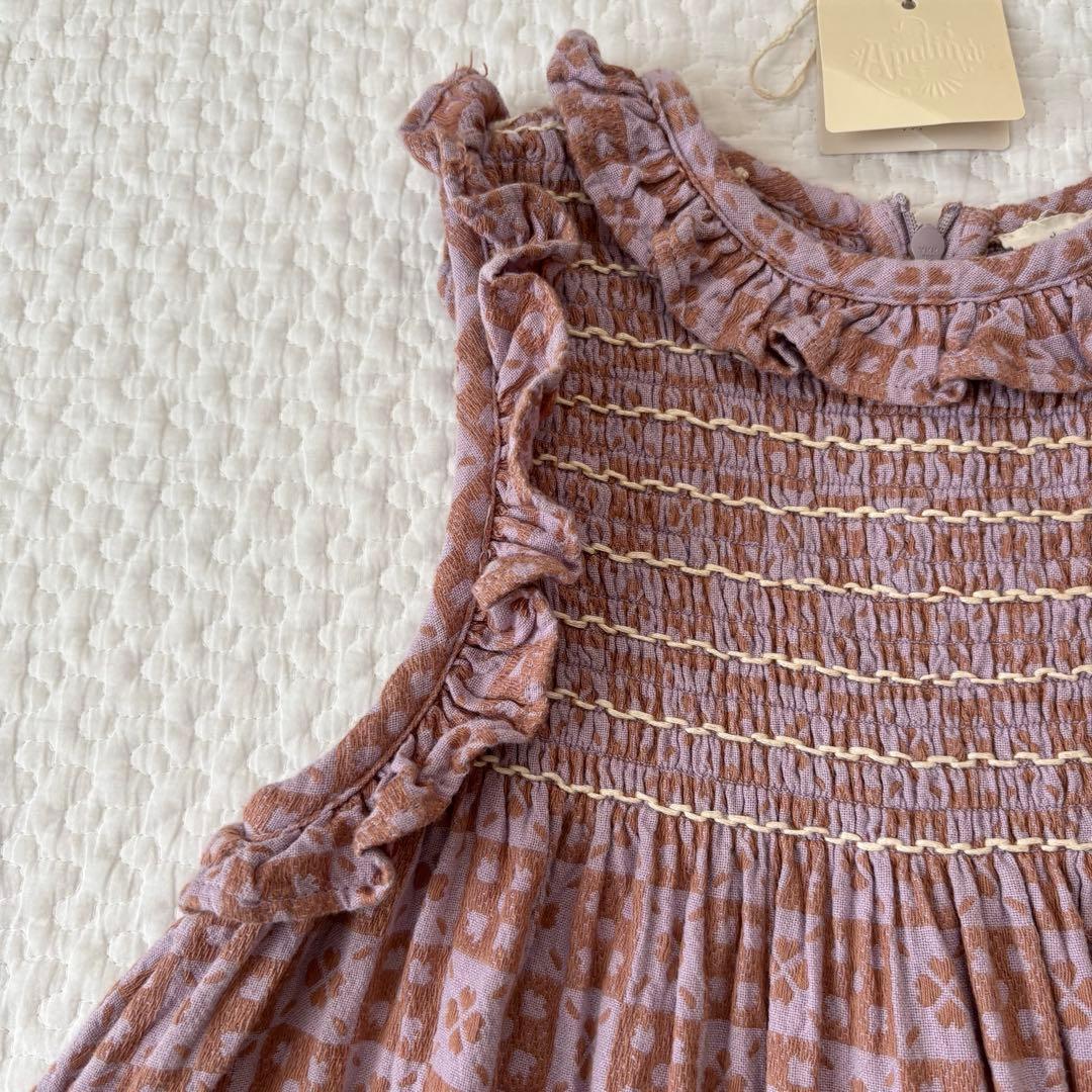 apolina 刺繍ワンピース　5-7y
