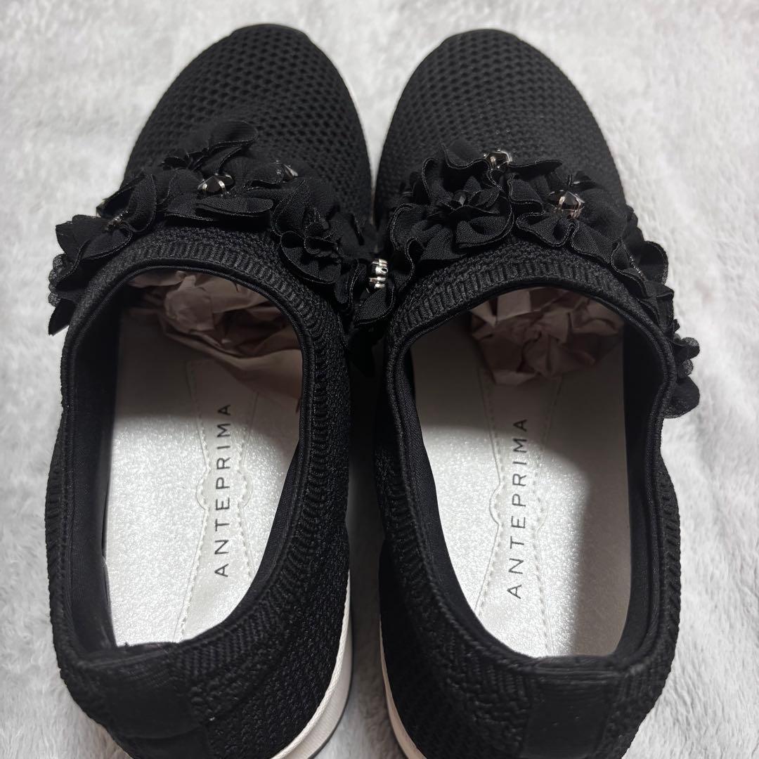 美品】ANTEPRIMA アンテプリマ スリッポン フラワーモチーフ スニーカー