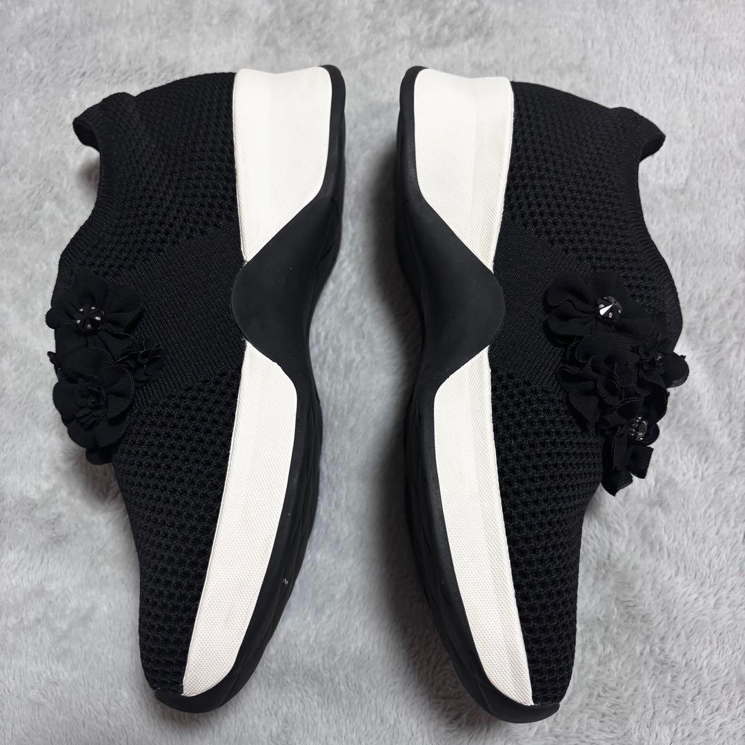 美品】ANTEPRIMA アンテプリマ スリッポン フラワーモチーフ スニーカー