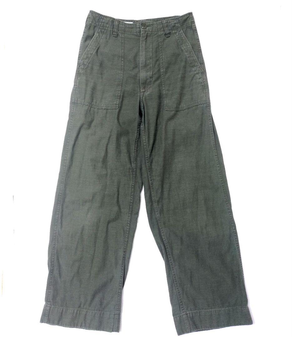 マディソンブルー ワークパンツ ファティーグ パンツ カーキ S 01