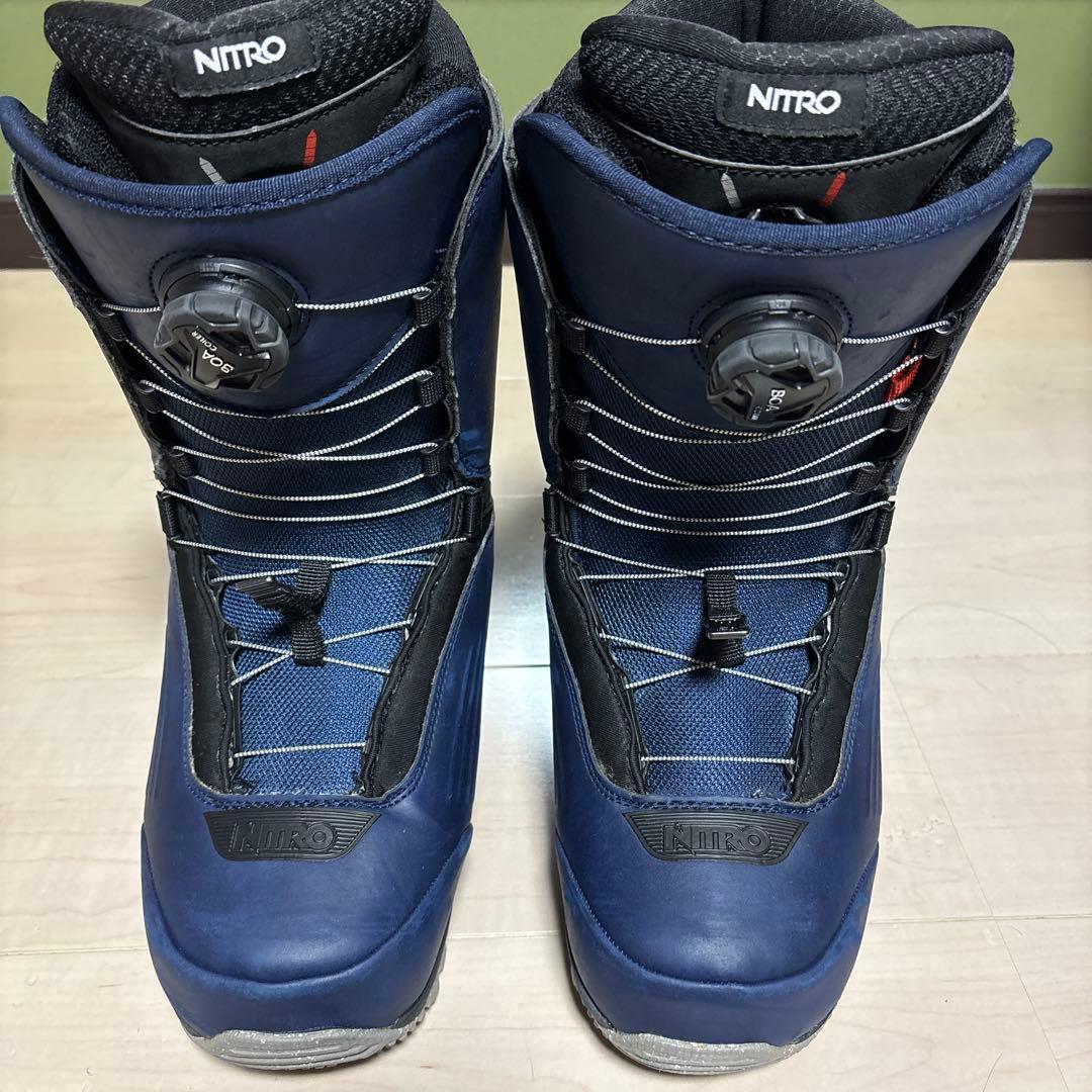 定価半額以下2回のみ使用 NITRO CHASE BOA 27.5cm ネイビー