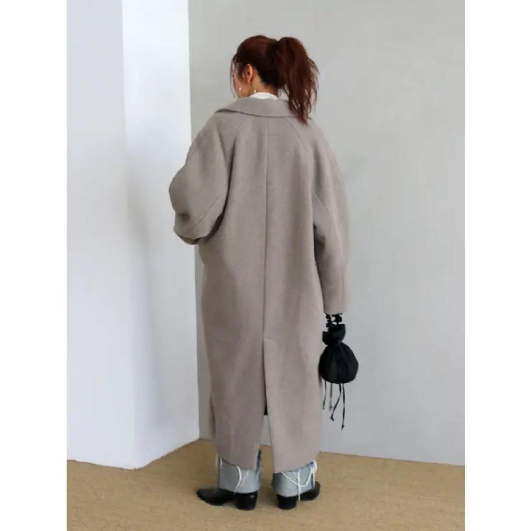 kunkun　　ルーズシルエットチェスターコート　グレー　M ロングコート
