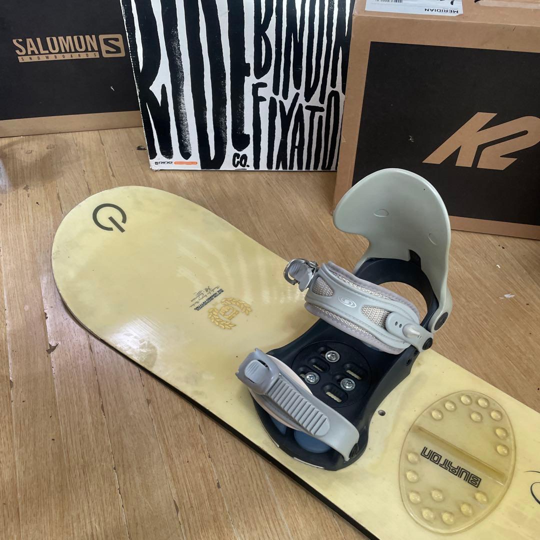 BURTON×SALOMON　バートン　サロモンバイン付き　スノーボードセット
