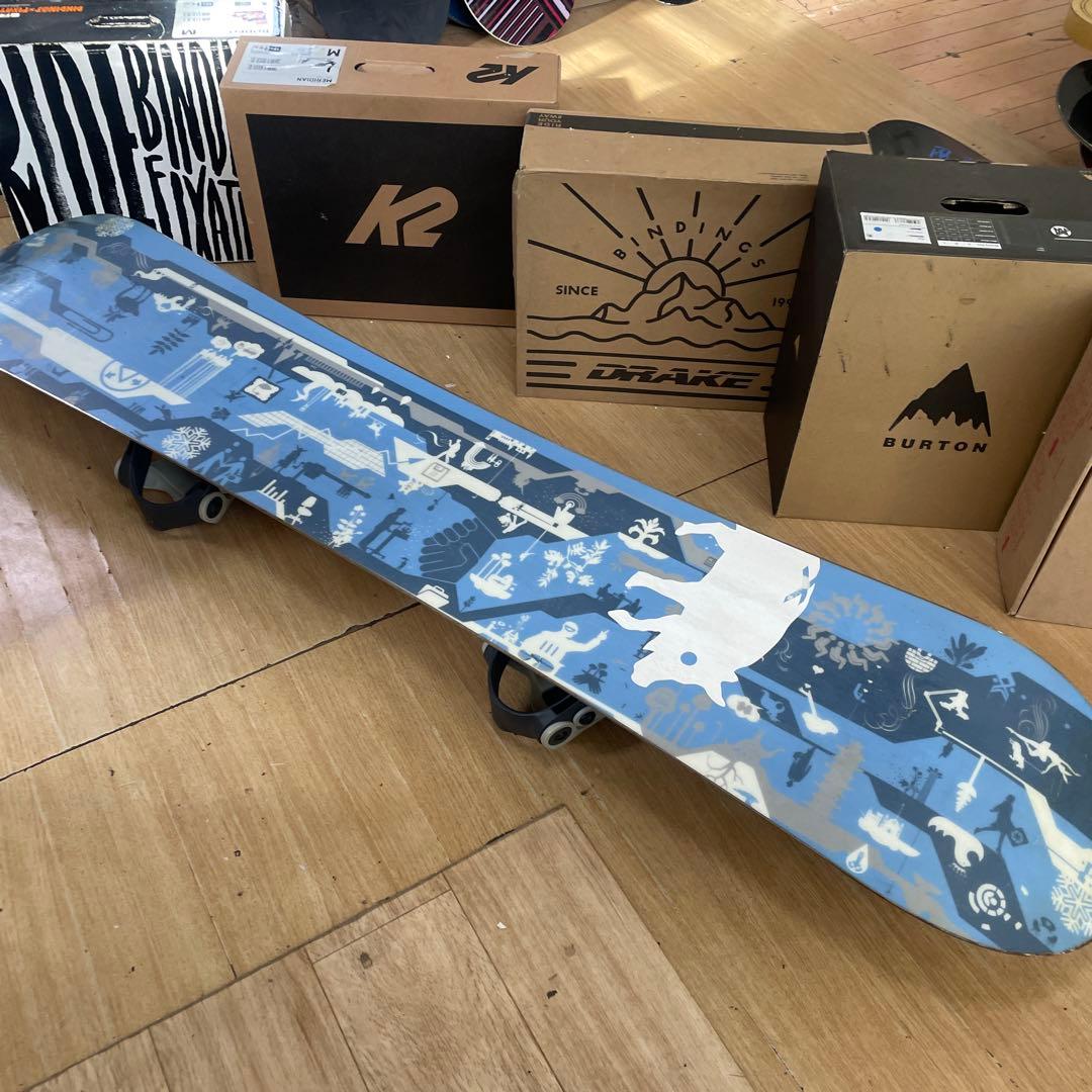 BURTON×SALOMON　バートン　サロモンバイン付き　スノーボードセット