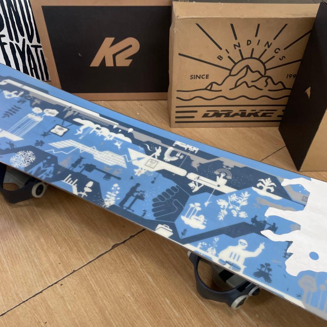 BURTON×SALOMON　バートン　サロモンバイン付き　スノーボードセット