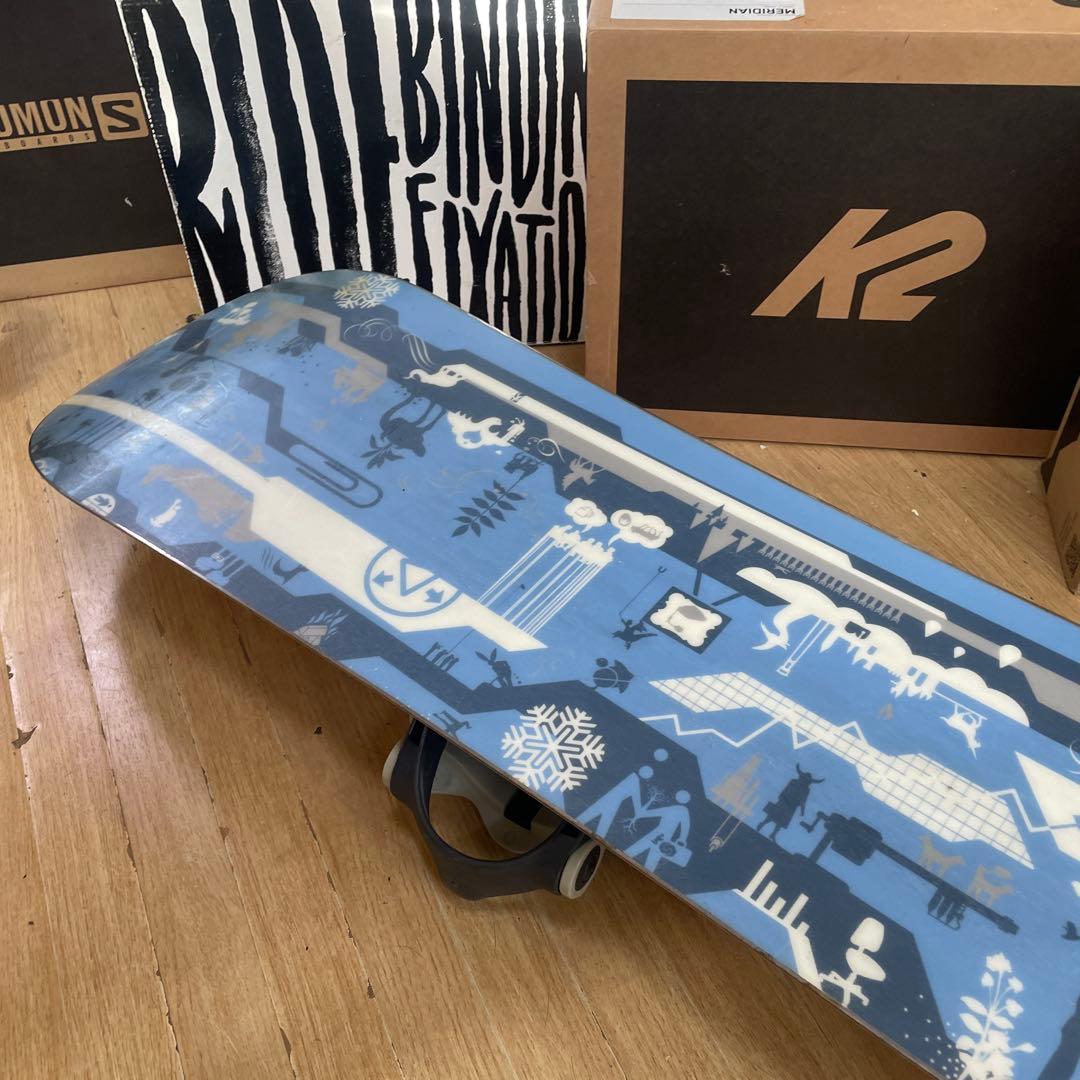 BURTON×SALOMON　バートン　サロモンバイン付き　スノーボードセット