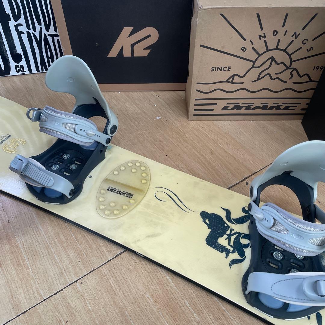 BURTON×SALOMON　バートン　サロモンバイン付き　スノーボードセット