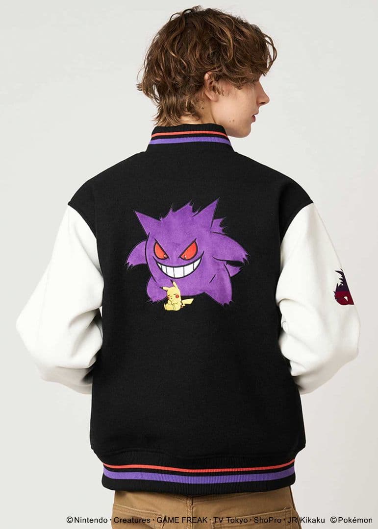 M 新品 ピカチュウ＆ゲンガー スタジアムジャンパー graniph