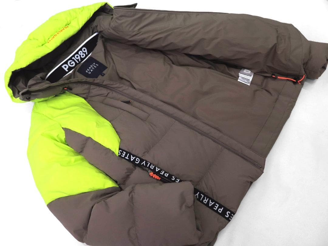 新品● パーリーゲイツ ●ナイロンストレッチポプリン フーディダウンブルゾン　S