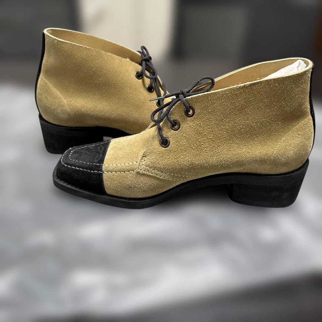 Chanel スエードレースアップブーツ France size 37