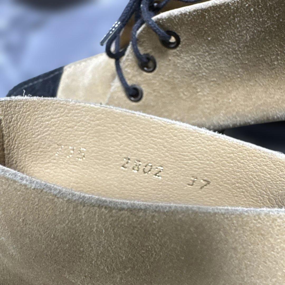 Chanel スエードレースアップブーツ France size 37