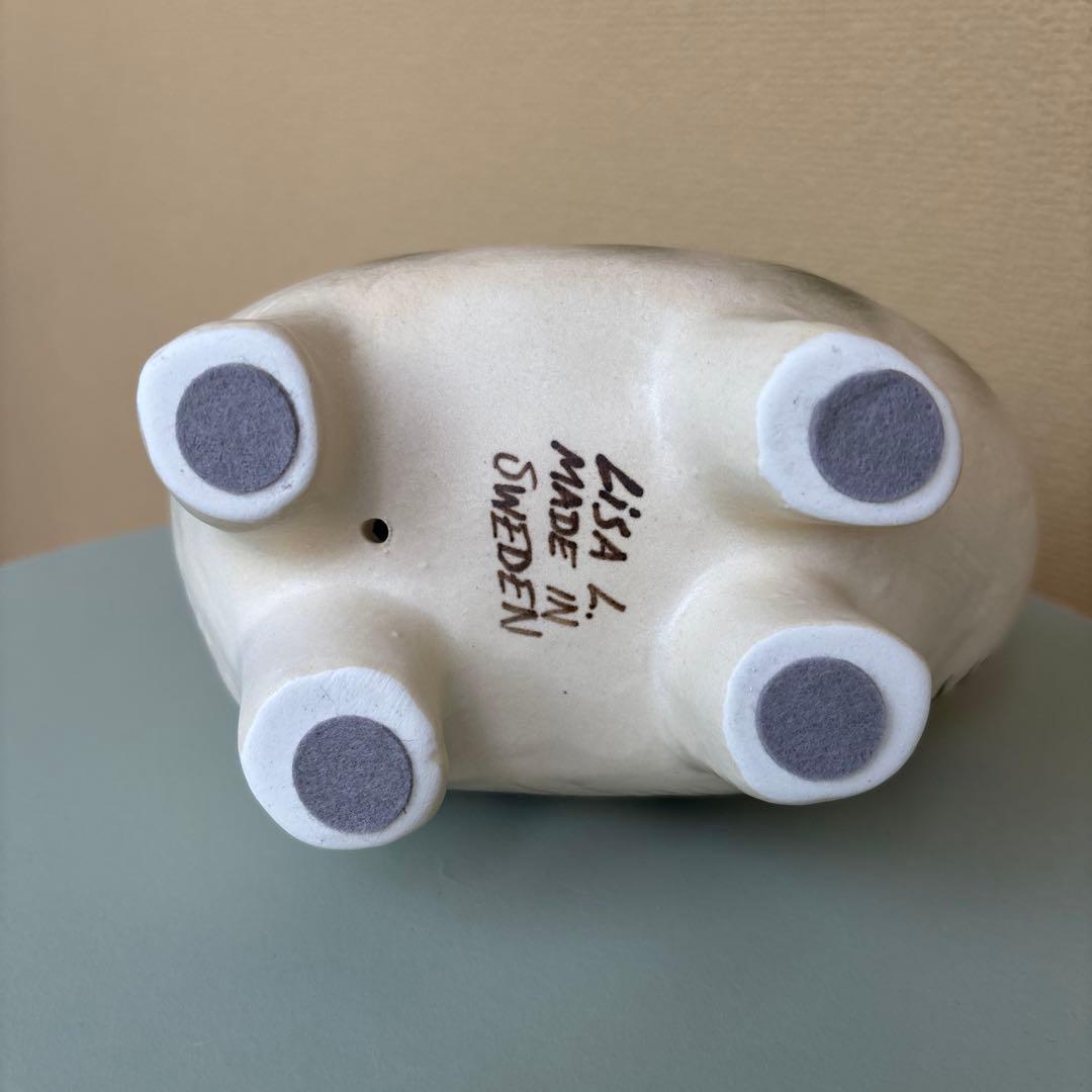 【美品】LISA LARSON リサラーソン Moa モア グレーストライプ