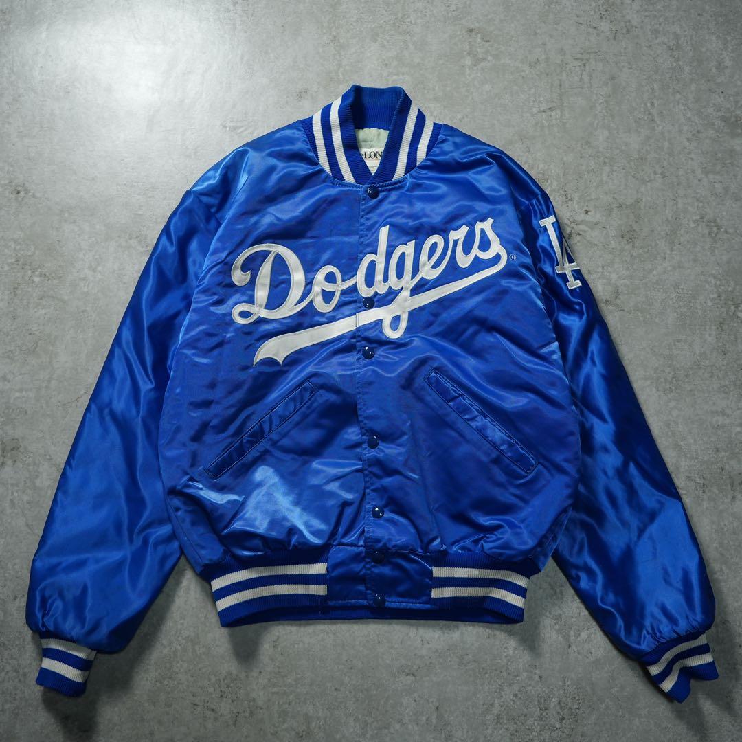 90s DeLong ドジャース サテンスタジャン 中綿 USA製 MLB