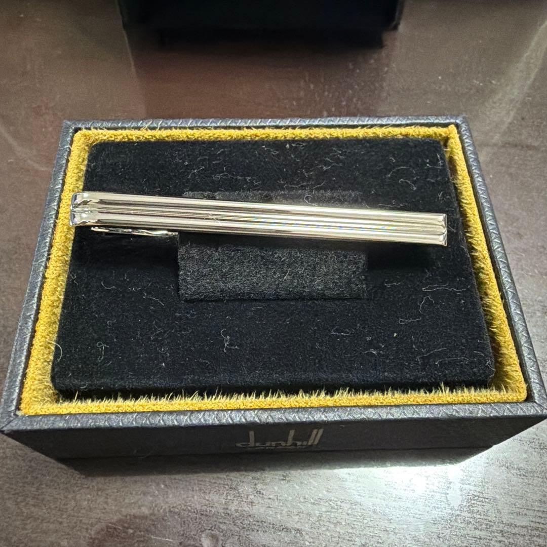 dunhill ネクタイピン　新品未使用　シルバー　タイバー