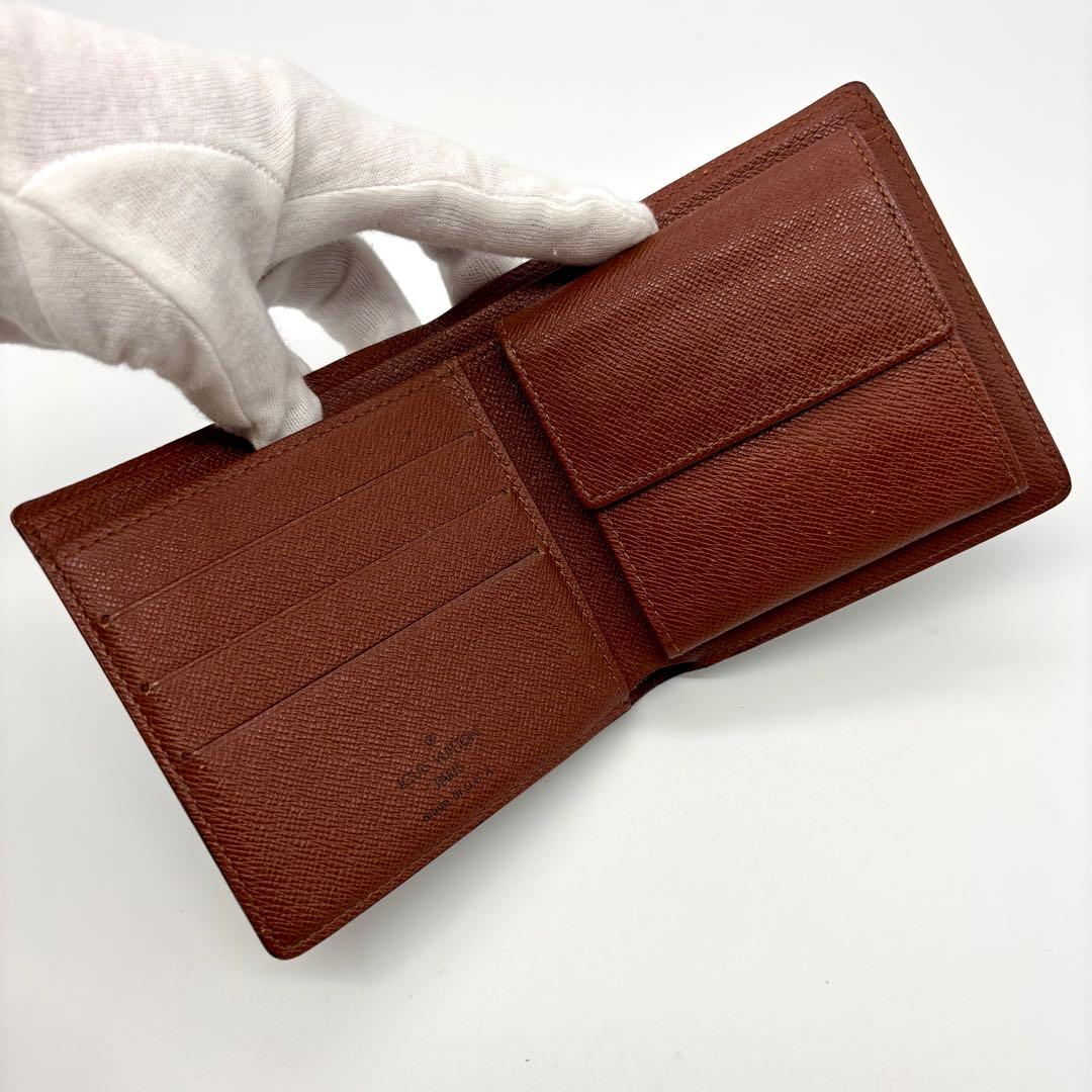 【極上美品】ルイヴィトン モノグラム ポルトフォイユ マルコ 二つ折り財布