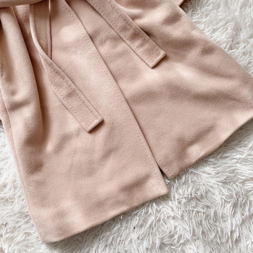 【美品】マックスマーラ ロングベルベットコート アンゴラ混 マニュエラ 銀タグ