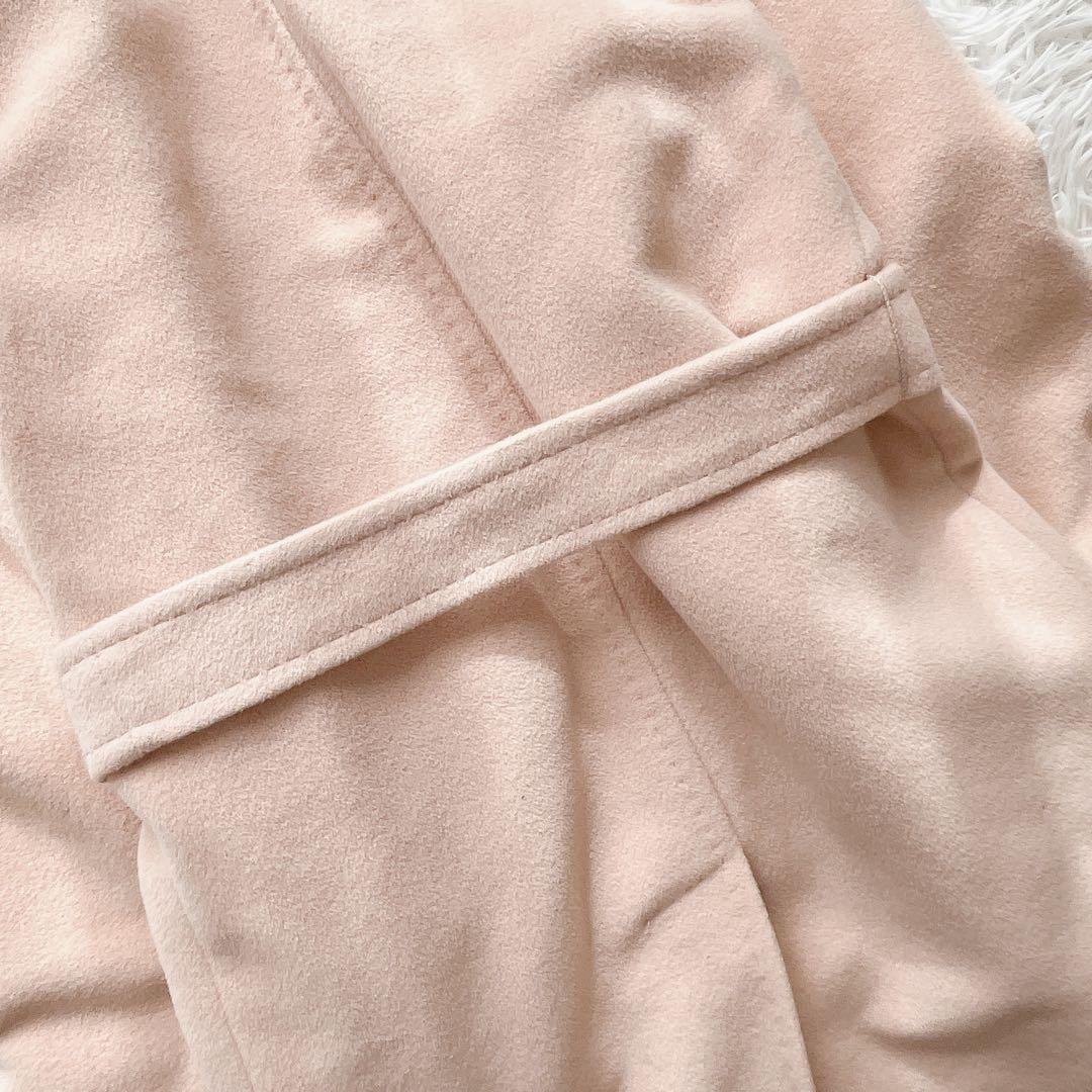 【美品】マックスマーラ ロングベルベットコート アンゴラ混 マニュエラ 銀タグ