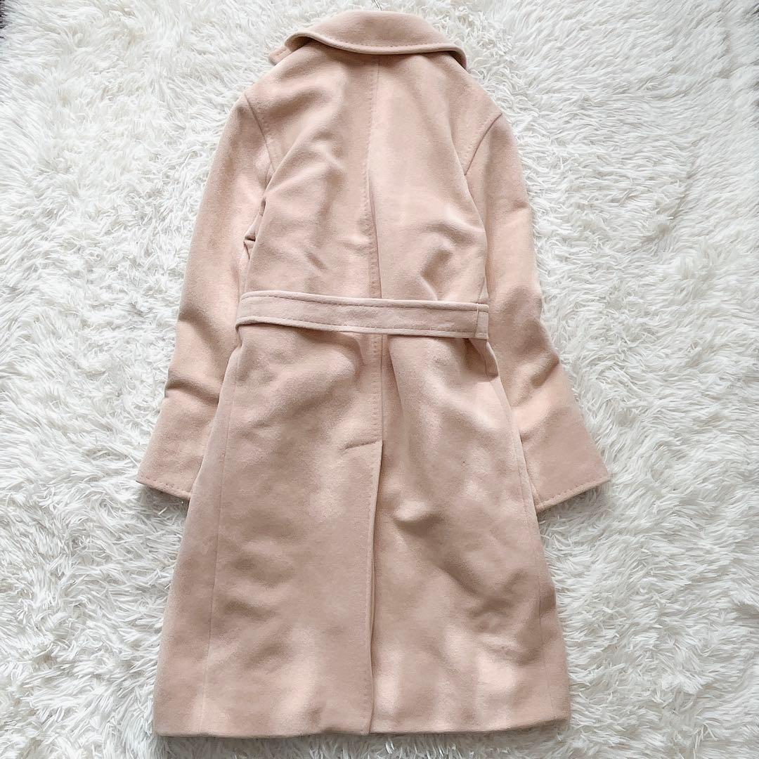 【美品】マックスマーラ ロングベルベットコート アンゴラ混 マニュエラ 銀タグ