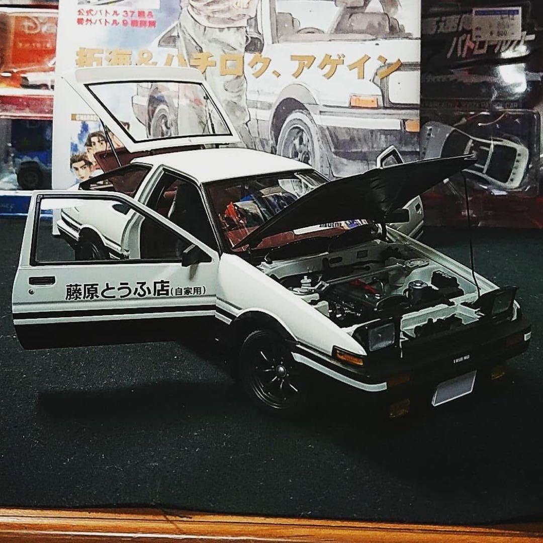 魔*神様 オートアート1/18　スプリンター トレノ プロジェクトD　ファイナル