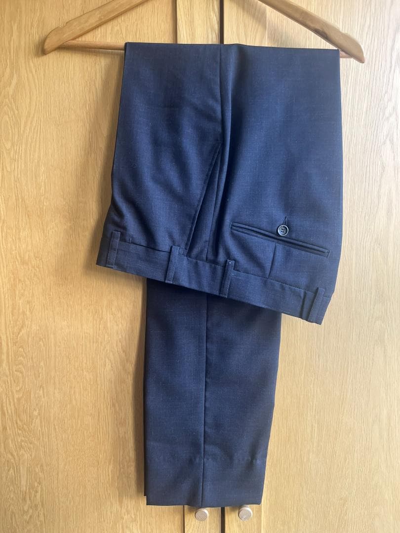 OUR LEGACY NAVY×RAINBOW モヘア混ウール スーツ 46