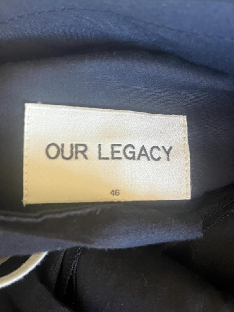 OUR LEGACY NAVY×RAINBOW モヘア混ウール スーツ 46