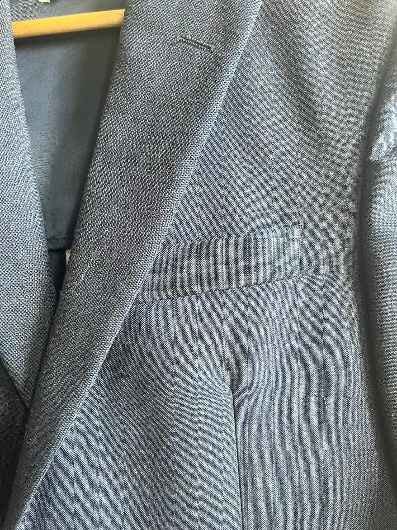 OUR LEGACY NAVY×RAINBOW モヘア混ウール スーツ 46