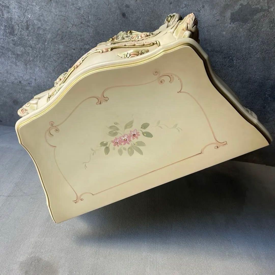 ナイトテーブル　3段チェスト　ロココ様式　姫系　オールドビンテージ