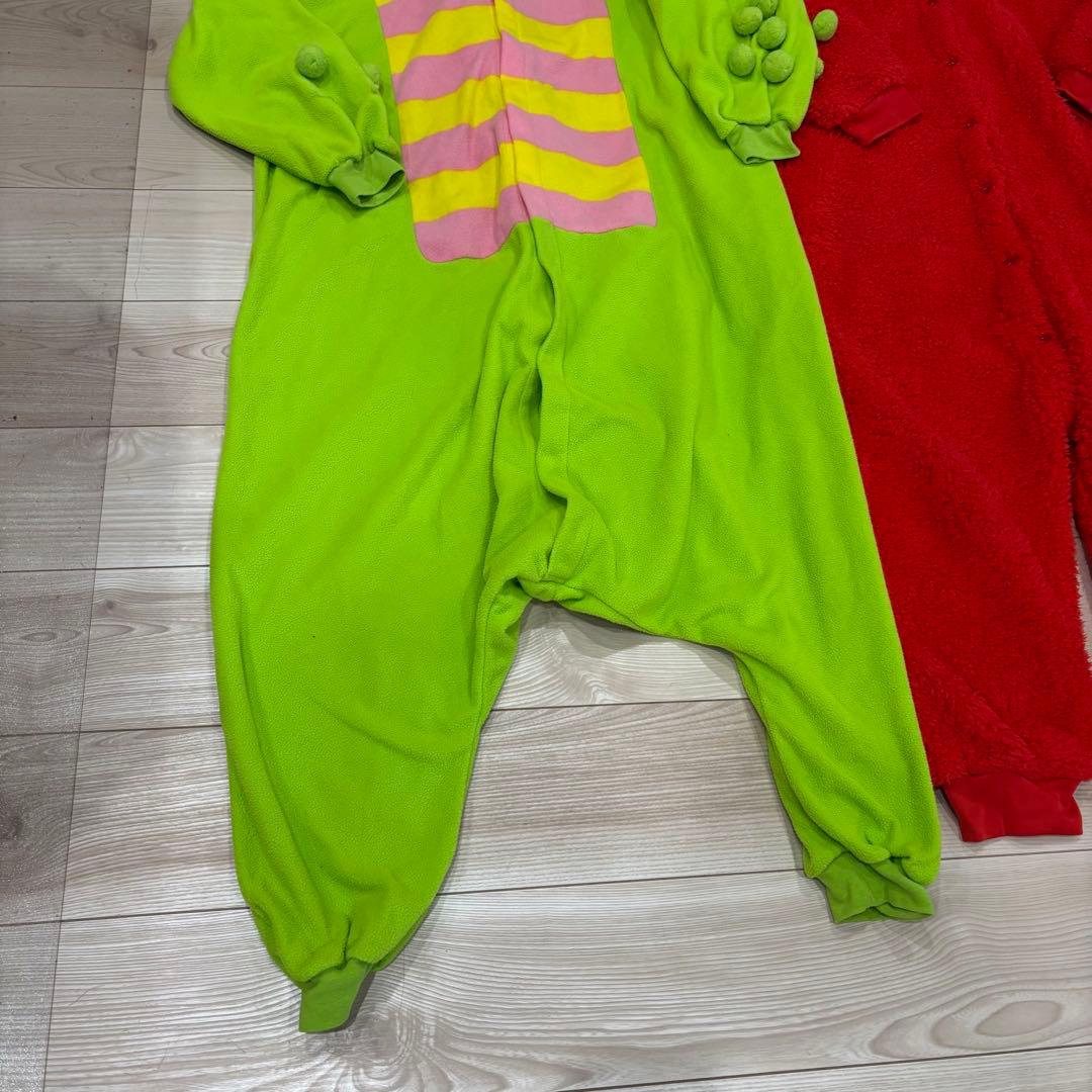 ガチャピン & ムック 公式フリースオールインワン 着ぐるみセット