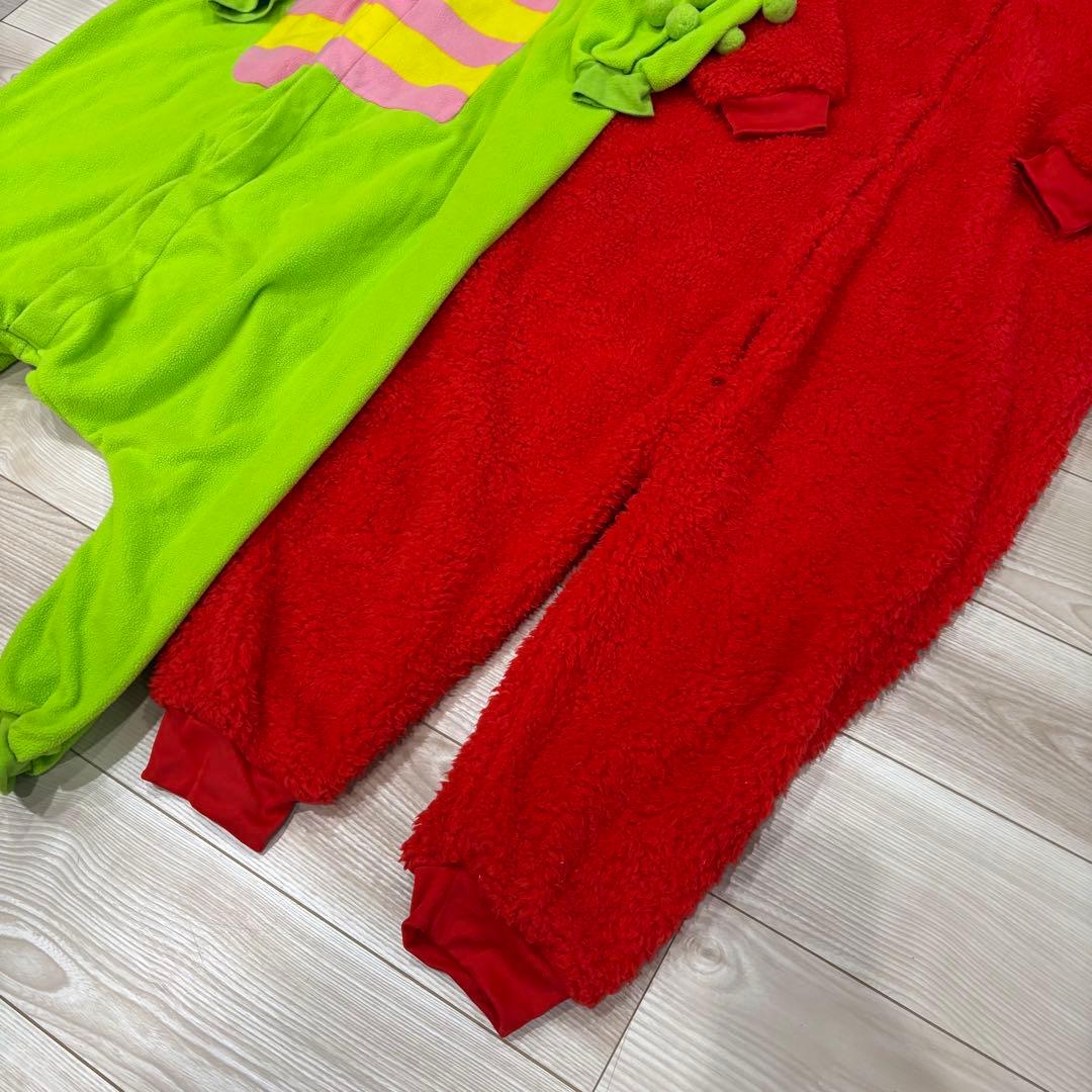 ガチャピン & ムック 公式フリースオールインワン 着ぐるみセット