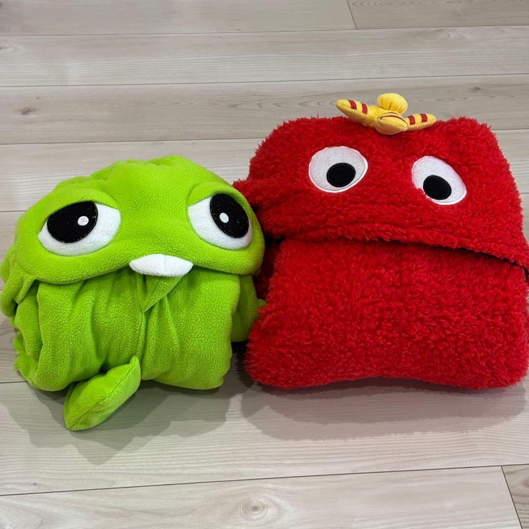 ガチャピン & ムック 公式フリースオールインワン 着ぐるみセット