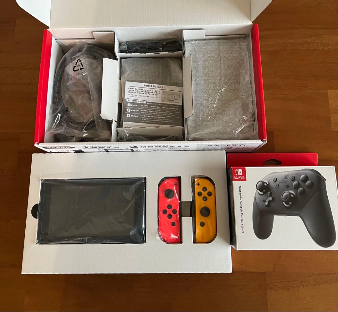 ニンテンドースイッチ 本体 proコン セット　microSDカード付