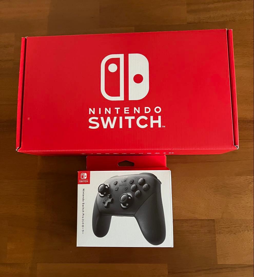 ニンテンドースイッチ 本体 proコン セット　microSDカード付