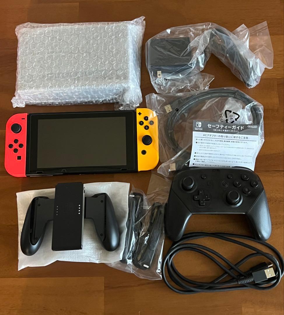 ニンテンドースイッチ 本体 proコン セット　microSDカード付