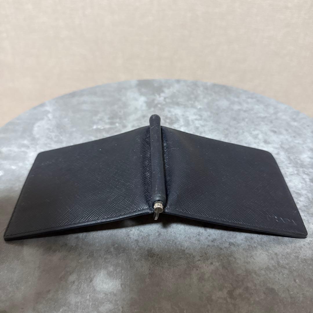 PRADA レザー マネークリップ 6スロット