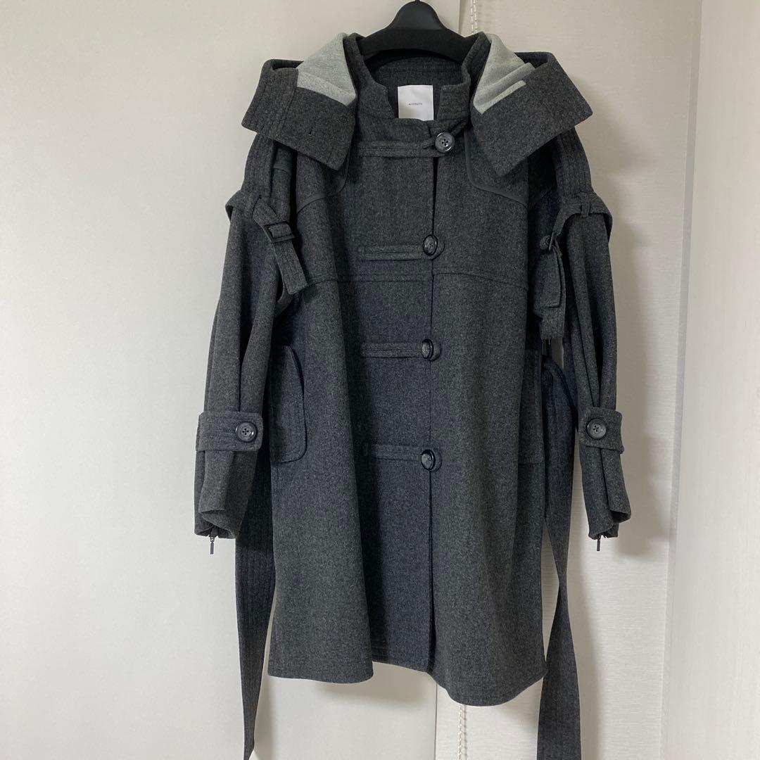 willfully ウィルフリー ポンチョコート チャコール