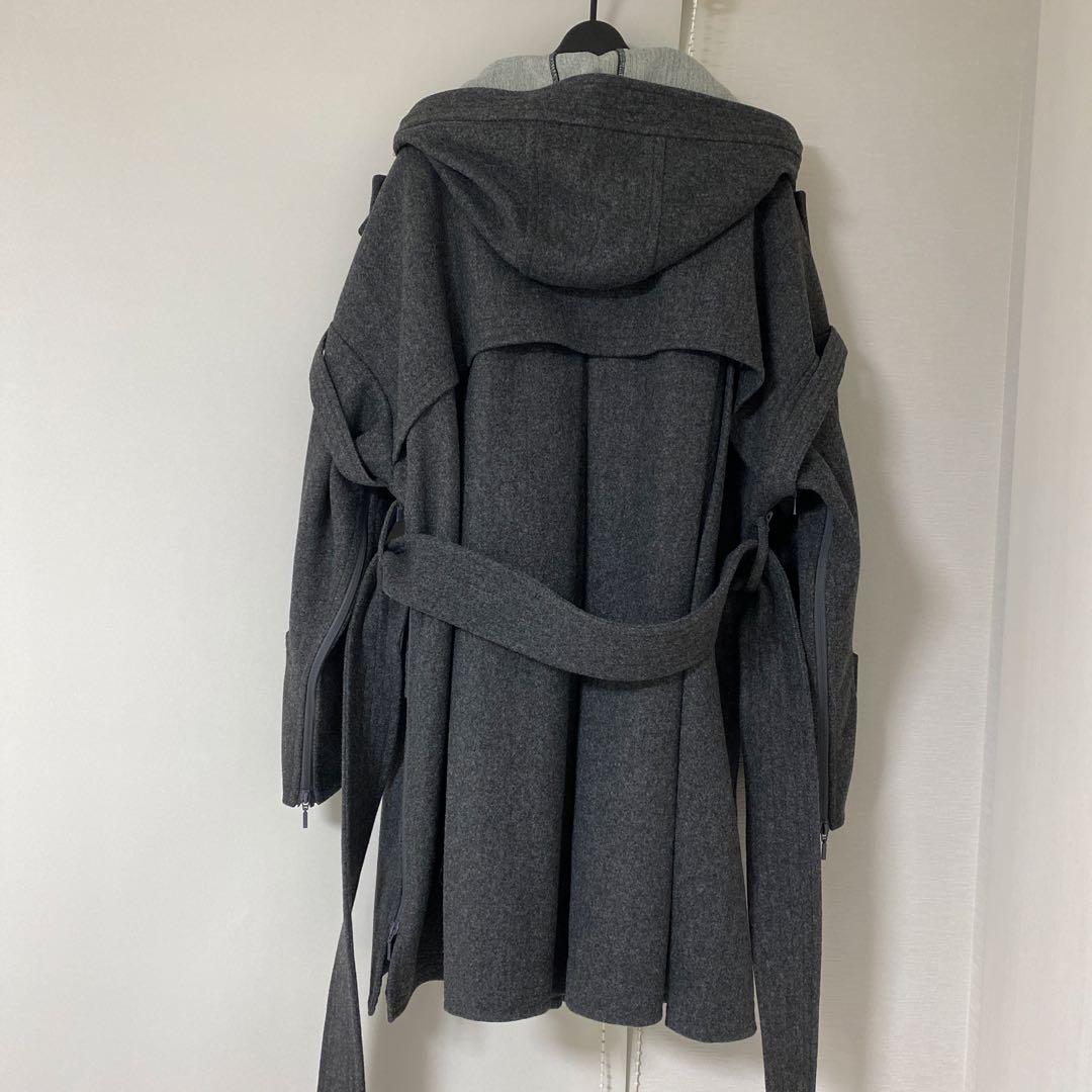 willfully ウィルフリー ポンチョコート チャコール