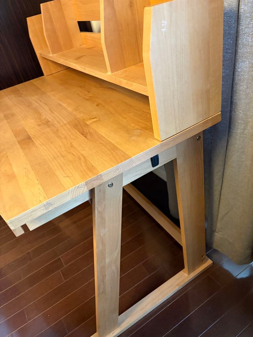 ACTUS 勉強机　REVE 木製シンプルデスク 上棚付き　アクタス　お値下げ！