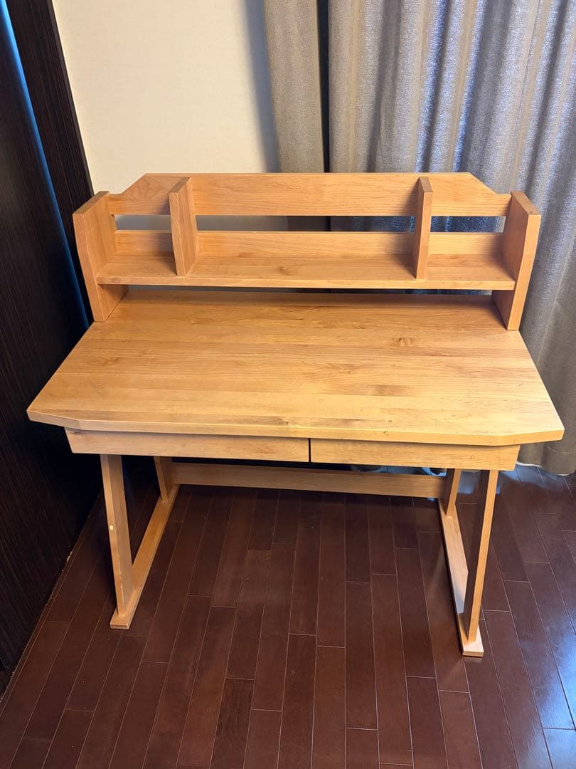 ACTUS 勉強机　REVE 木製シンプルデスク 上棚付き　アクタス　お値下げ！