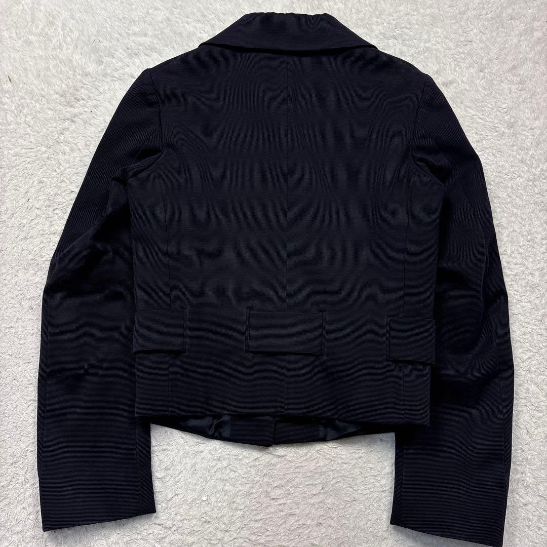 ドリスヴァンノッテン　ダブルボタンショートジャケット　ネイビー