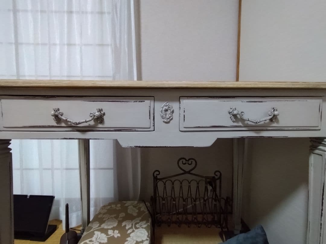 サラグレース　フレンチシャビーシックデスク　アンティークスタイル　コンソール