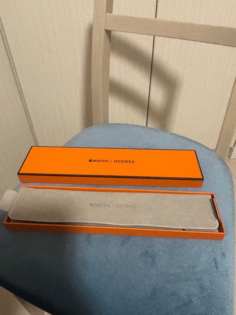 最終お値下げApple Watch エルメス　二重巻革バンド ゴールド箱付