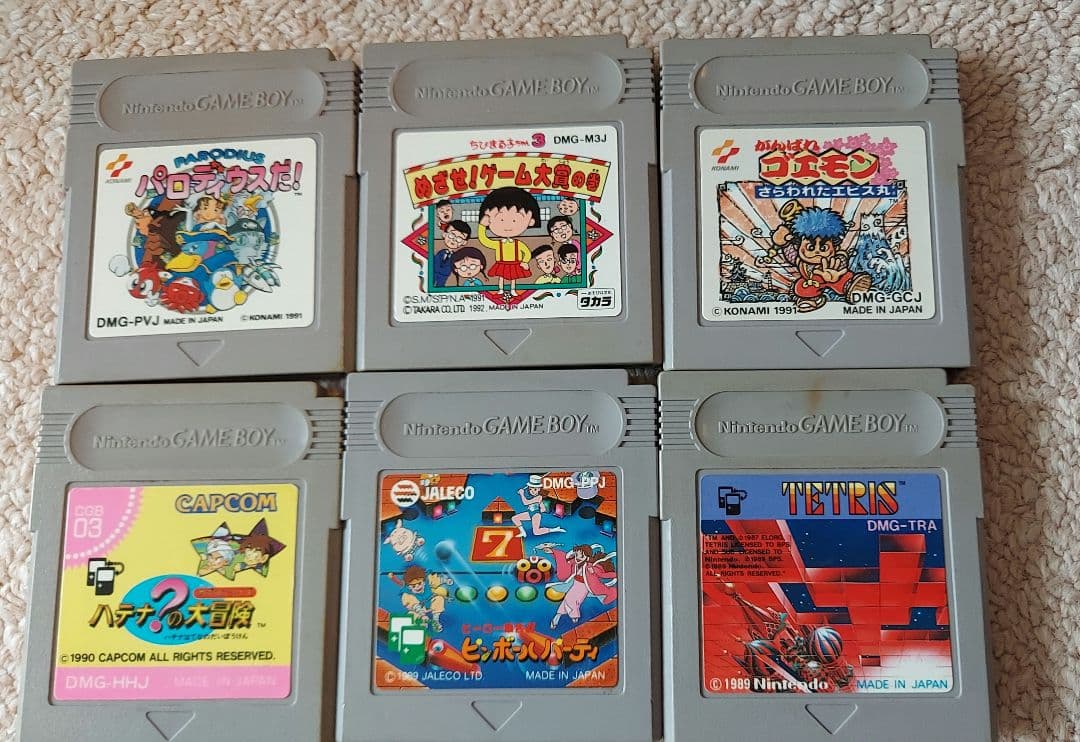 任天堂　ゲームボーイ本体　カセット6本セット
