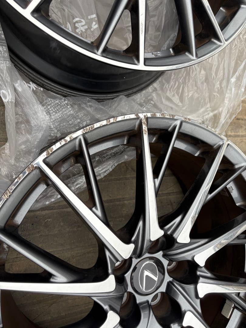 レクサスRC F 純正アルミホイール 19インチ4本セットフロント9Jリア10J